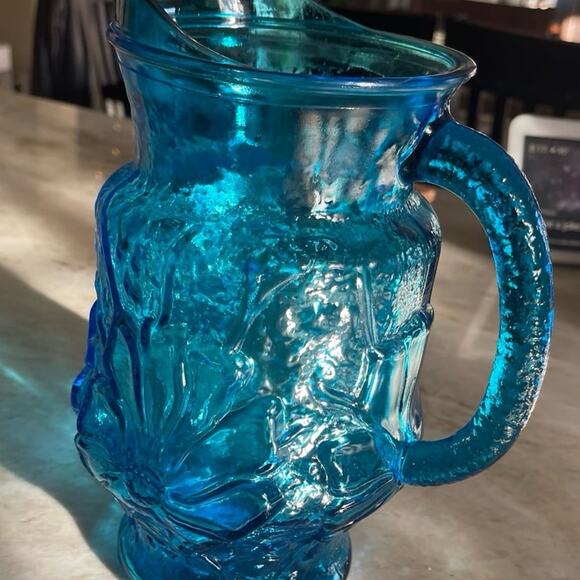Vintage Anchor Hocking Pitcher “Rainflower” - Picture 2 of 9